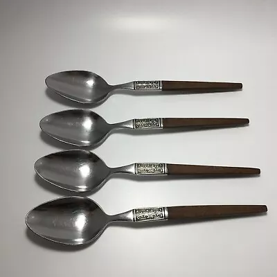 Ecko Eterna La Joya Flatware Soup Spoon X 4 Vintage MCM • $18