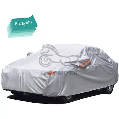 Full Car Cover Taffeta Waterproof Dustproof UV Resistant Outdoor Protection XL • $69.03