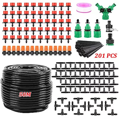 Automatic Garden Irrigation System 164FT Drip Irrigation Kit Plant Watering Drip • $22.99