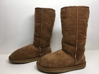 #1a Womens Ugg Australia Winter Brown Boots Size 7 • £18.99