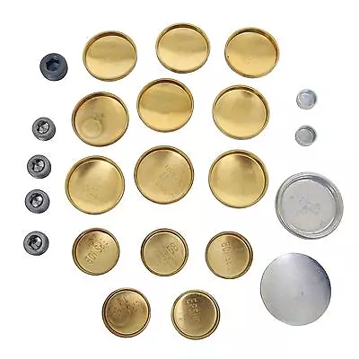 For Small Block MOPAR DODGE BRASS FREEZE FROST PLUG KIT 273 318 340 360 408 SB • $28.16