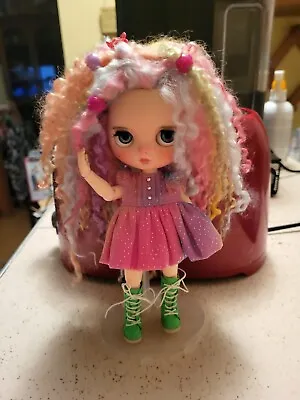 Custom Middie Blythe Fashion Ooak Doll W/Monst/Body • $350