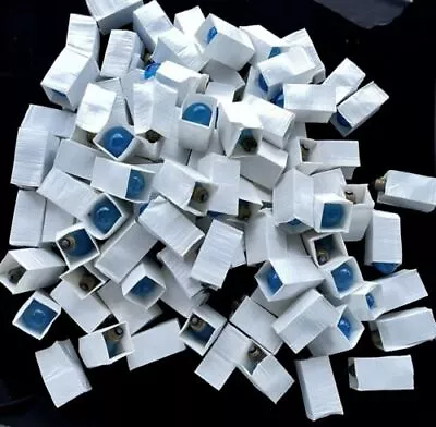 Vtg Lot Of 100 Unused Large Blue Light Camera Flash Bulbs Screw Base E 26 Mm • $86.40