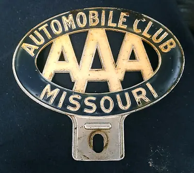 🤏 - MISSOURI - AAA Auto Club Badge - Topper - Nice Original Condition • $75