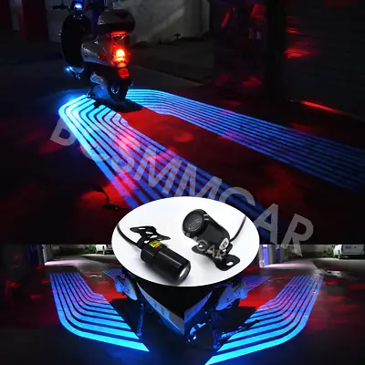 Motorcycle LED Lights Welcome Projection Lamp Body Decorative Taillight 1 Set • $24.20