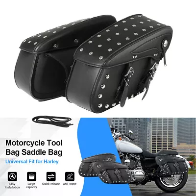 Motorcycle SaddleBags Side Bag For Honda Shadow Rebel 250 500 750 1100 VTX VT US • $119.99