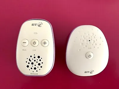 BT Audio Baby Monitor 400 With Hd Audio 2 Charger Included Sound Only • £10.99