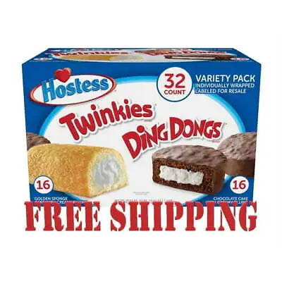 Hostess Twinkies And Ding Dongs Variety Pack[1.31 Oz. 32 Pk.] • $16.59