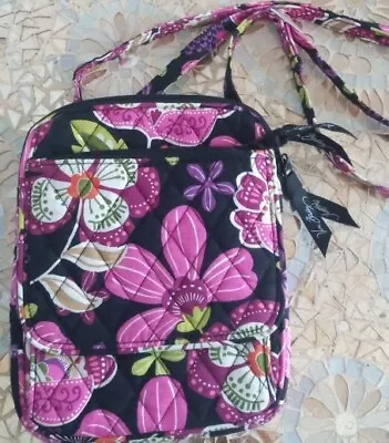 Vera Bradley Crossbody Purse Pirouette Pink Floral Bag Adjustable Strap • $15