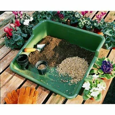 Potting Plant Tray Tidy Garden Greenhouse Gardening Plastic Green Garland • £15.99