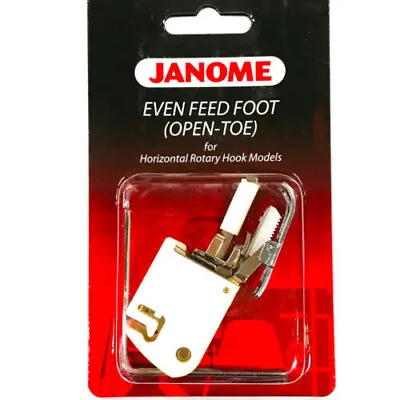 JANOME EVEN FEED (OPEN-TOE) WALKING FOOT WITH QUILTING GUIDE-Cat B-200339007 • £49.95