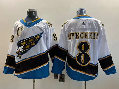 Men's New Capitals Alexander Ovechkin Hockey Stitched Jersey Washington S-3XL • $59.90