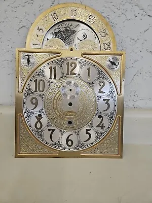 Ridgeway Grandfather Clock Moon Dial Face Triple Chime Raised Brass. GH8 • $70