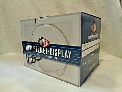 NIB BallQube Mini Football Helmet Display Case Clear Acrylic Casing Ball Qube • $11.99