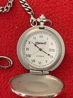 £140 • Buy Ingersoll Diamond Pocket Watch.model 0464. Stainless Steel New
