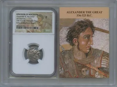 Alexander III The Great 336-323 BC Posthumous Drachm NGC F12 Story Vault • $242.99