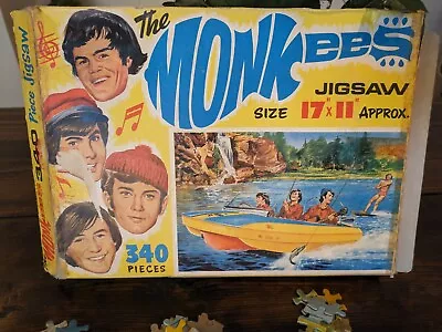 The Official Monkees Puzzle 340 Pc Waterski Scene 1967 Vintage  • $19.99