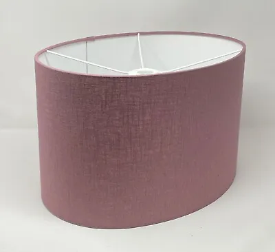 £37.50 • Buy Lampshade Mauve Textured 100% Linen Oval Light Shade