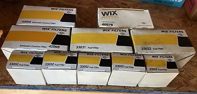 (10) Vintage WIX Filters-Fuel Filters & Emission Control Filters ~ NOS • $12