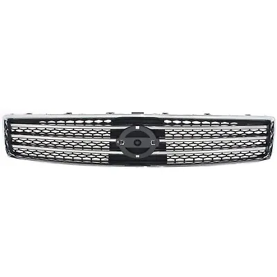 Grille For 2009-2011 Nissan Maxima Chrome Shell With Painted Dark Gray Insert • $46.61