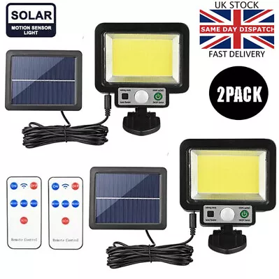 £16.99 • Buy Solar Power LED PIR Motion Sensor Wall Light Security Outdoor Garden Flood Lamp