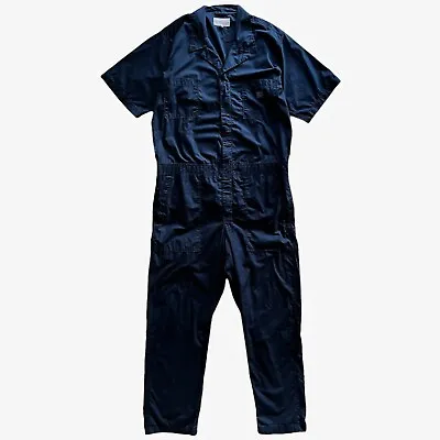 Vintage Y2K Ralph Lauren Denim & Supply Navy Overalls Workwear Chore Dungarees • £125