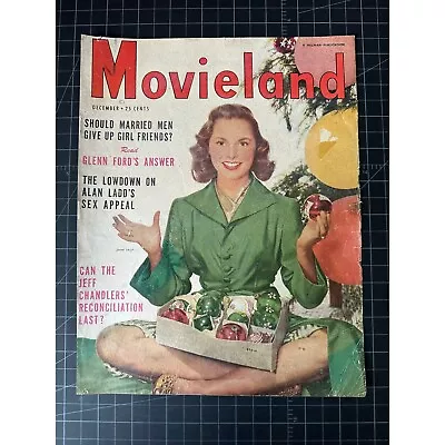 Vintage 1951 Movieland Magazine Cover - Janet Leigh • $35