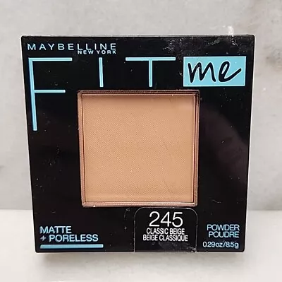 1 Maybelline Fit Me Matte + Poreless Pressed Powder Makeup In #245 Classic Beige • $8.95