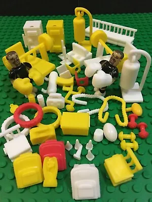 Coles LEGO NRL Micro Figures -Pick From Accessories- Balls Fitness Trophy Boxing • $3