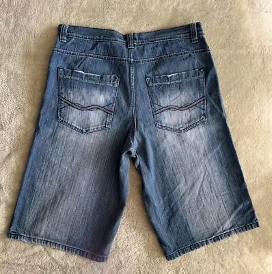 South Pole Vintage Y2K Baggy Skater Denim Shorts Loose Jean • $28.97