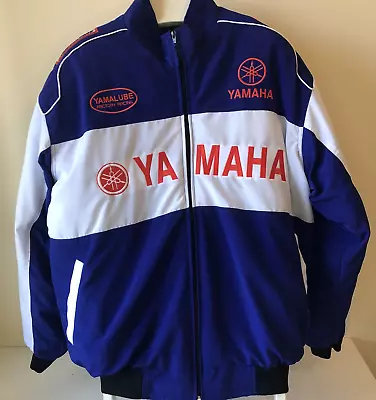 Vintage Yamaha Racing Bridgestone Bomber Jacket  Embroidered Size XL • £149.99