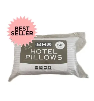 Hotel Pillows High Quality BHS Soft Luxury Sleep RRP £40 For 2 Pillows • £12.99