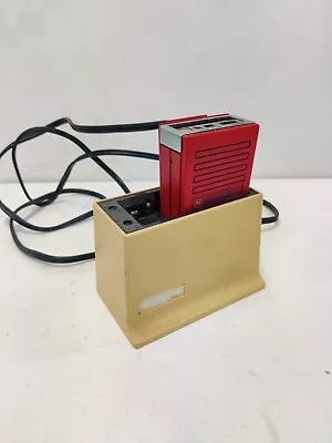 Vintage Motorola Minitor 1 I Red Case And Drop In Charger • $19.99