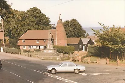 Real Photo Postcard Ex-Servicemen's Club & War Memorial Goudhurst Kent • £2.50