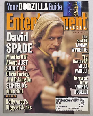 Entertainment Weekly Magazine #427 04/17/98 David Spade Andrea Bocelli Godzilla • $4.99