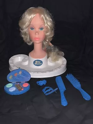 VTG Barbie Style HEAD Quick Curl MISS AMERICA W ORIGINAL ACCESSORIES Mattel 1971 • $44.95