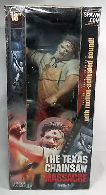 LEATHERFACE Texas Chainsaw Massacre MCFARLANE TOYS 18” Motion Activated Sound • $249.98