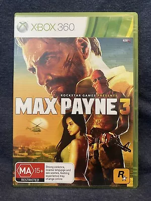 Max Payne 3 - Xbox 360 - Complete W/Manual - PAL • $12