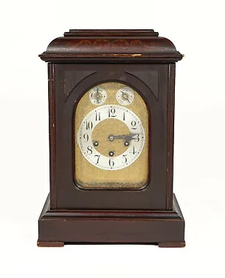 Antique Junghans Wood Mahogany Westminster Chime Bracket Mantle Shelf Clock • $450