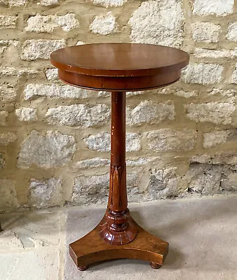 THEODORE ALEXANDER Mahogany Pedestal Lamp Side Table • £175