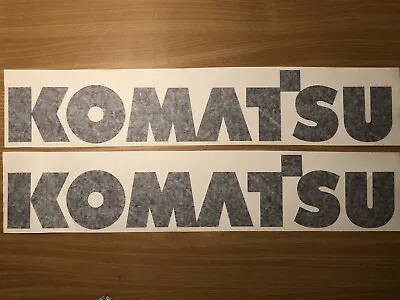 Komatsu 24” Black Vinyl Decal Sticker (Set Of 2) Mini Excavator Loader 4x4 • $22.99