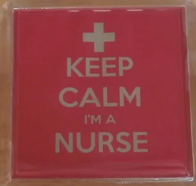 £3 • Buy Pink - Keep Calm Im A Nurse  Coaster