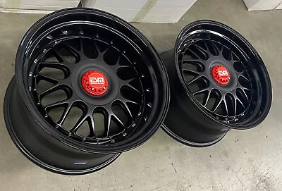 ESM-004M Gloss/ Matte Black 18x9.5 18x11 +22 5x120 BMW E39 M5 M6 M3 M4 • $1180