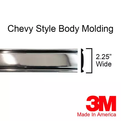$24.99 • Buy Chevy Tahoe Suburban Chrome Side Body Trim Molding - 80  Long - By Brickyard