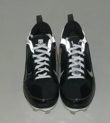 NEW Mens NIKE AIR SHOW ELITE 2 Metal Cleats Black/White Swoosh Inserts Sz 8  • $49.95