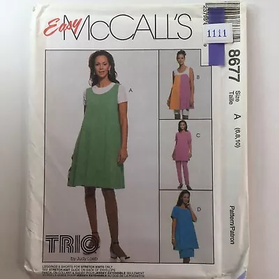 McCalls 8677 Maternity Swing Pull On Top Tunic Dress Ladies New Uncut Pattern • £14.50