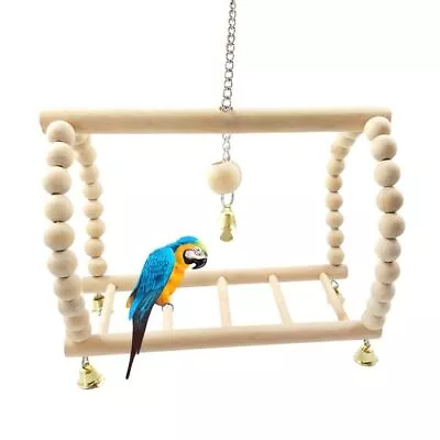 Pet Hanging Ladder Bridge Climbing Swing For Love Birds Hamster Finches_ • £6.35