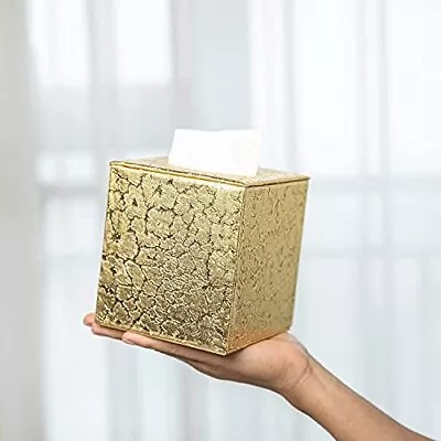 Tissue Box Cover SquareGold Tissue Box Holder For Bathroom AccessoriesBathr... • $17.78