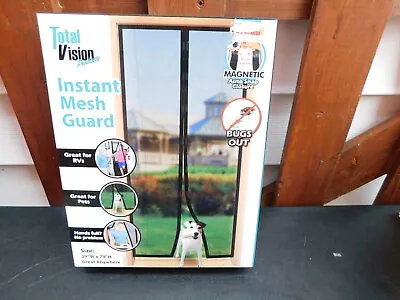 Total Vision Instant Mesh Guard 39  X 79  Instant Screen Door Magnetic Closure • $11.19