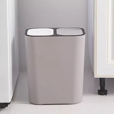 £10.94 • Buy Recycle Recycling Kitchen Bin 50L Garden Food Duo Double Compartment Waste Paper